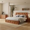 Picture of Bow Solid Wood 4 Piece Modern Bedroom Furniture Set