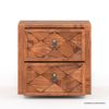 Picture of Bow Modern Geometric Weave Pattern 2 Drawer Nightstand