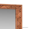 Picture of Bow Modern Geometric Weave Pattern Wooden Mirror Frame