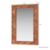 Picture of Bow Modern Geometric Weave Pattern Wooden Mirror Frame