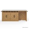 Picture of Matapedia Teak Outdoor Kitchen Island With Seating
