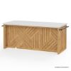 Picture of Matapedia Teak Outdoor Kitchen Island With Seating