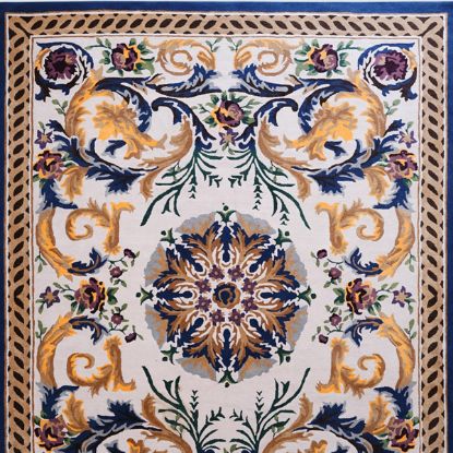 Picture of Wawa Colorful Baroque Scrollwork Hand Tufted Oriental Rug