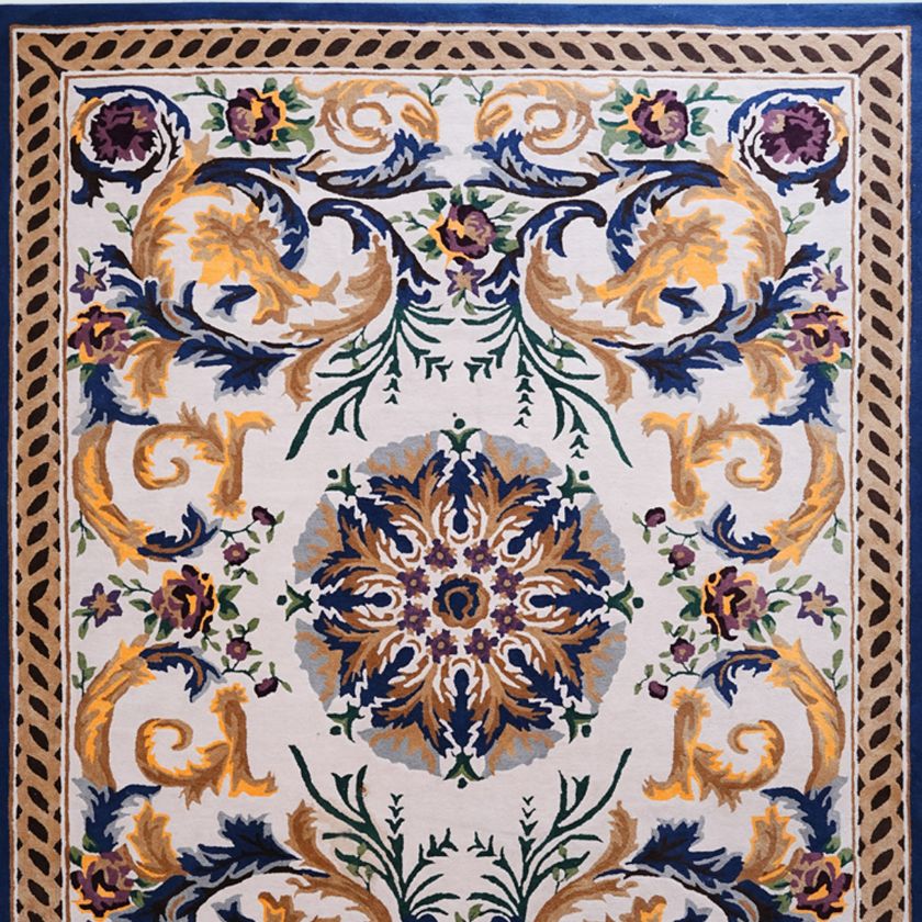 Picture of Wawa Colorful Baroque Scrollwork Hand Tufted Oriental Rug