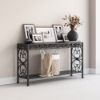 Picture of Appenzell Vintage Wrought Iron Black Console Table