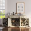Picture of Nuala Hand Carved Solid Wood Kitchen Buffet Island Cabinet