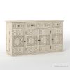 Picture of Nuala Hand Carved Solid Wood Kitchen Buffet Island Cabinet