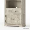 Picture of Nuala Hand Carved Solid Wood Bookcase with Door