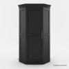 Picture of Oliver Transitional Black Corner Kitchen Pantry Cabinet
