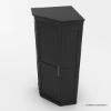 Picture of Oliver Transitional Black Corner Kitchen Pantry Cabinet