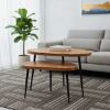 Picture of Fraser Mid Century Modern Curved Top Nesting Coffee Table