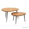 Picture of Fraser Mid Century Modern Curved Top Nesting Coffee Table