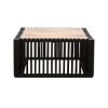 Picture of Drummondville Black Slatted Large Square Coffee Table