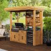 Picture of Oliver Outdoor Kitchen and Bar Station with Pergola