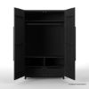 Picture of Macklin Solid Wood Armoire Wardrobe with Shelves