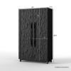 Picture of Macklin Solid Wood Armoire Wardrobe with Shelves
