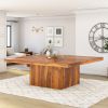 Picture of Brocton Solid Wood Square Pedestal Dining Table