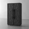 Picture of Macklin Solid Wood Armoire Wardrobe with Shelves