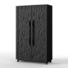 Picture of Macklin Solid Wood Armoire Wardrobe with Shelves