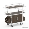 Picture of Merritt Industrial Outdoor Bar Cart with Storage Cabinet