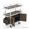 Picture of Merritt Industrial Outdoor Bar Cart with Storage Cabinet