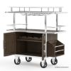 Picture of Merritt Industrial Outdoor Bar Cart with Storage Cabinet