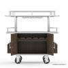 Picture of Merritt Industrial Outdoor Bar Cart with Storage Cabinet