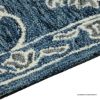 Picture of Clairlea Royal Blue Traditional Hand Tufted Wool Rug