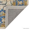 Picture of Huron Oushak Style Blue and Gold Floral Trellis Rug