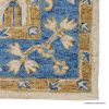 Picture of Huron Oushak Style Blue and Gold Floral Trellis Rug