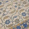 Picture of Huron Oushak Style Blue and Gold Floral Trellis Rug