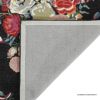 Picture of Leslieville New Zealand Wool Oriental Black Floral Carpet Rug
