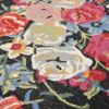 Picture of Leslieville New Zealand Wool Oriental Black Floral Carpet Rug