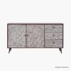 Picture of Brossard Carved Wood Mid Century Modern Sideboard