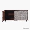 Picture of Brossard Carved Wood Mid Century Modern Sideboard