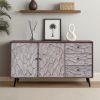 Picture of Brossard Carved Wood Mid Century Modern Sideboard