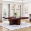 Picture of Dallas Ranch Solid Wood Pedestal Square Dining Room Table