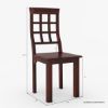 Picture of Dallas Ranch Window Pane Back Solid Wood Dining Chair
