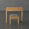 Picture of Matane Small Mirrored Vanity Desk with Stool