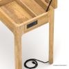 Picture of Matane Small Mirrored Vanity Desk with Stool