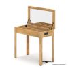 Picture of Matane Small Mirrored Vanity Desk with Stool