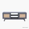 Picture of Nanaimo Boho Rattan Mid Century Modern Grey Media Console (53")