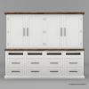 Picture of Milton Two Tone White Kitchen Pantry Storage Cabinet