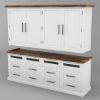 Picture of Milton Two Tone White Kitchen Pantry Storage Cabinet