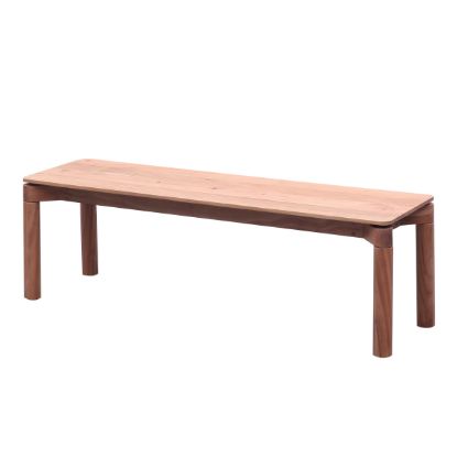 Picture of Carmack Scandinavian Natural Wood Dining Bench