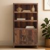 Picture of Blainville Rugged 5 Tier Bookcase with Cabinet Base