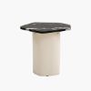 Picture of Oshawa Two Tone Freeform End Table with Marble Top