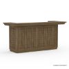 Picture of Rimouski Teak Wood Outdoor Bar Table with Fridge Space