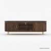 Picture of Mirabel Mid-Century Modern Media Console with Marble Top (65")