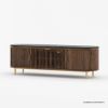 Picture of Mirabel Mid-Century Modern Media Console with Marble Top (65")